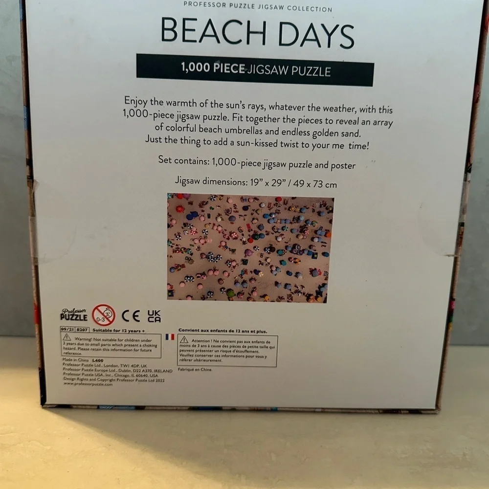Professor Puzzle beach day